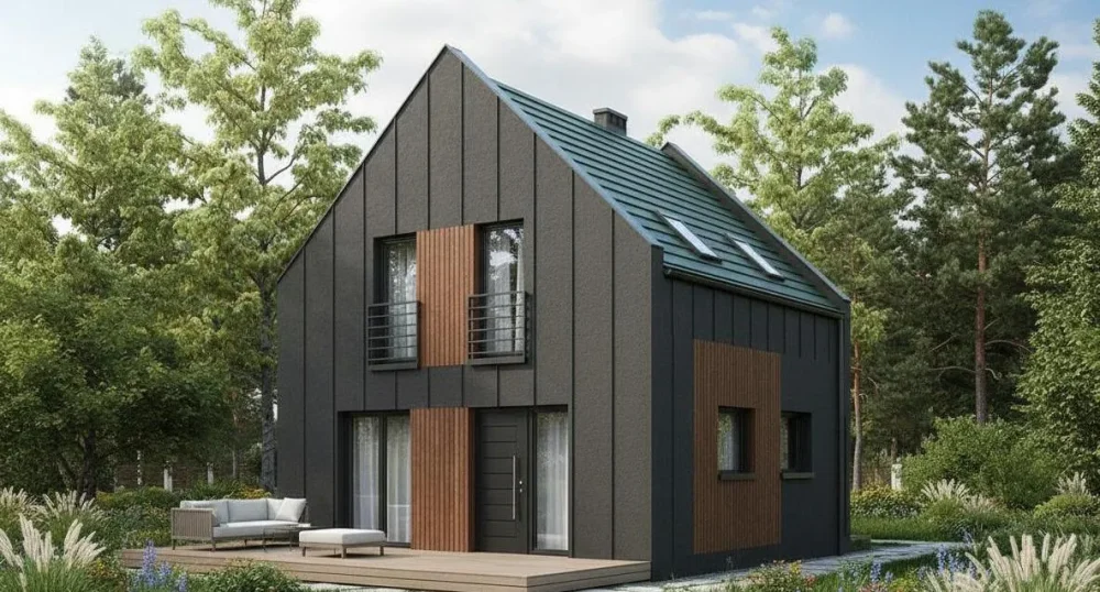 Проект Двухэтажный дом 8 на 9, 91 м2