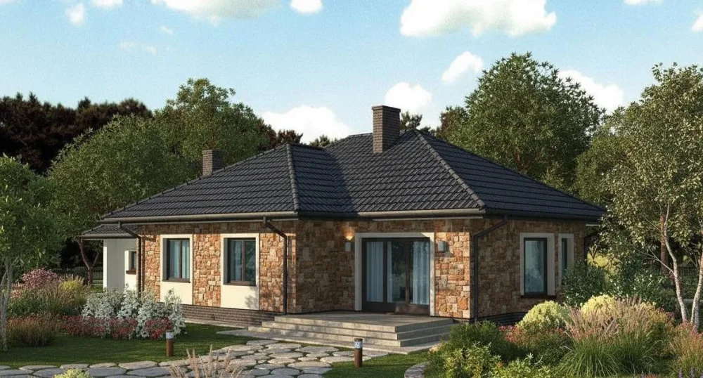 Проект Одноэтажный дом 20 на 12, 168 м2