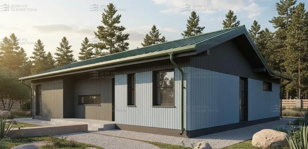 Проект Одноэтажный дом 13 на 13, 100 м2