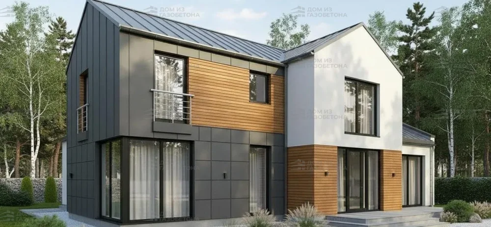 Проект Двухэтажный дом 15 на 10, 151 м2