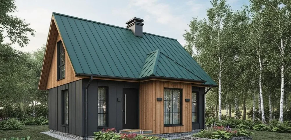 Проект Двухэтажный дом 8 на 8, 58 м2