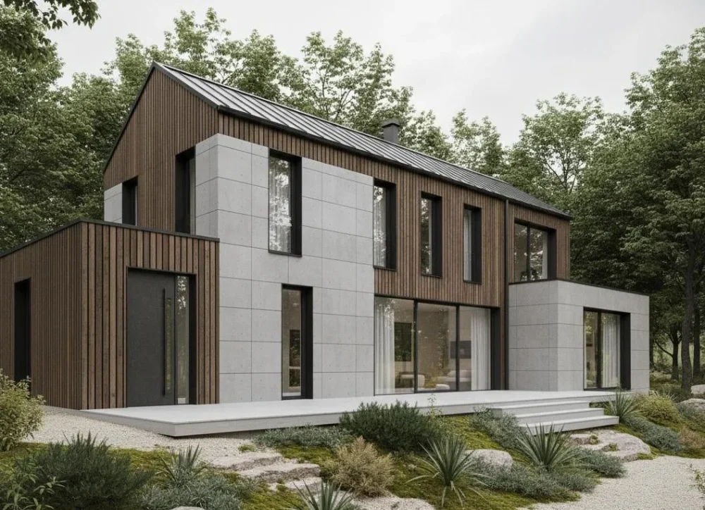 Проект Двухэтажный дом 12 на 9, 114 м2