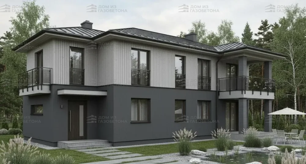 Проект Двухэтажный дом 13 на 10, 150 м2