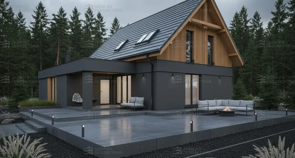 Проект Двухэтажный дом 12 на 15, 151 м2