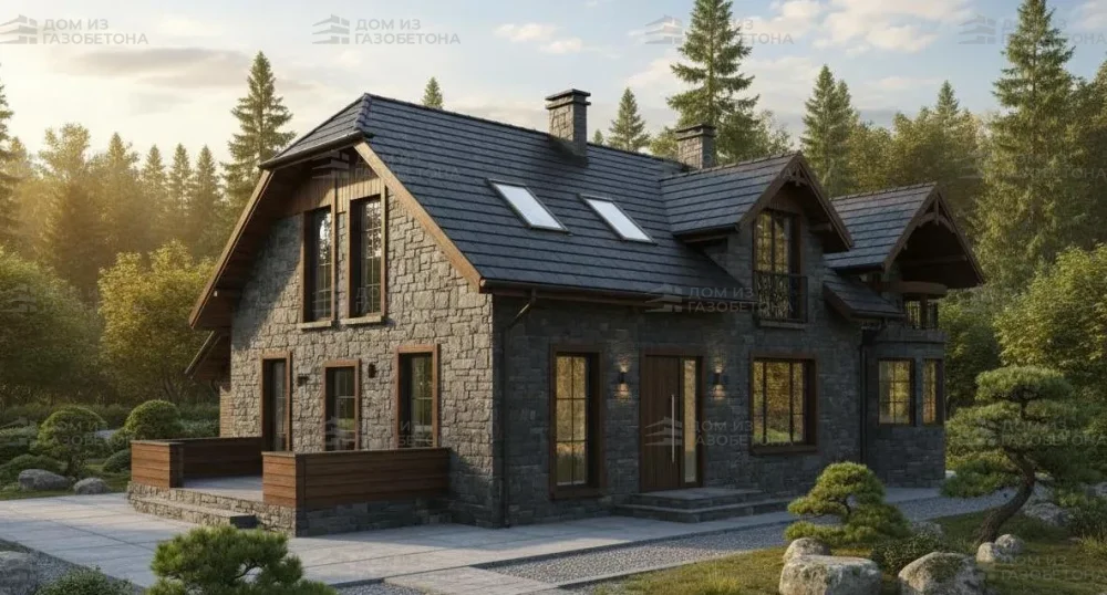 Проект Двухэтажный дом 12 на 14, 202 м2