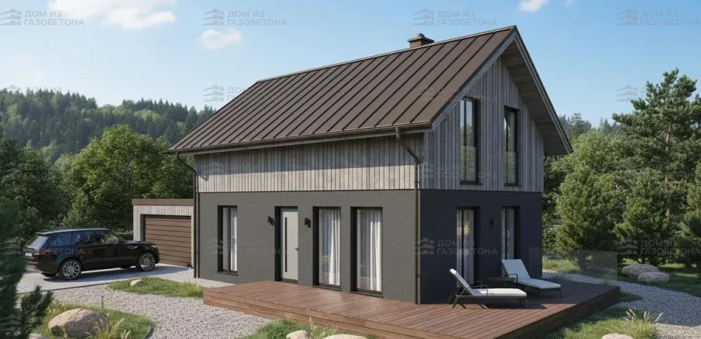 Проект Одноэтажный дом 14 на 9, 99 м2