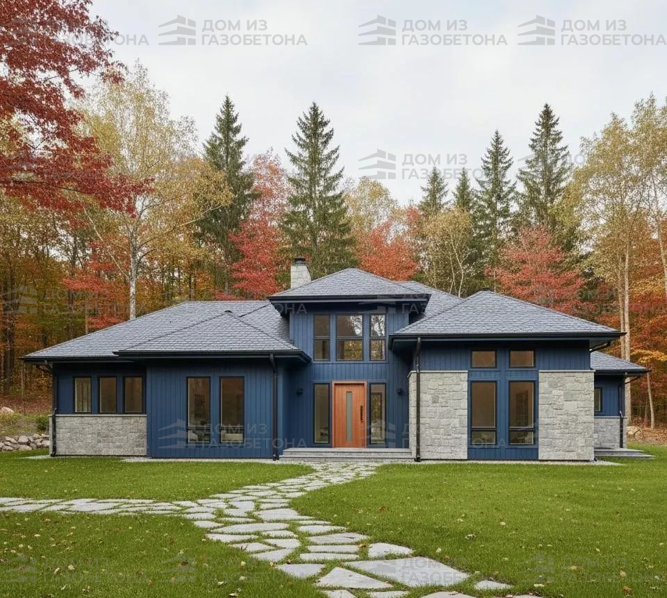 Проект Одноэтажный дом 14 на 12, 118 м2