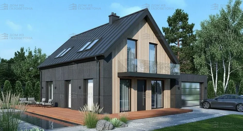 Проект Двухэтажный дом 14 на 11, 147 м2